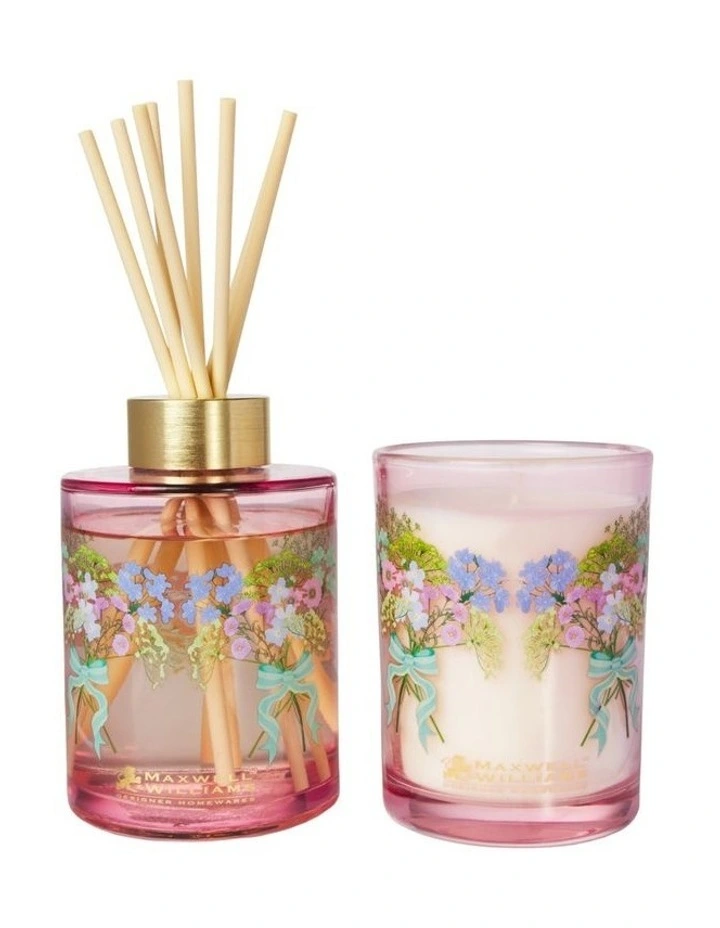 Cherish Guava and Lychee Candle 250g and Diffuser 300ml Set Gift Boxed image 1