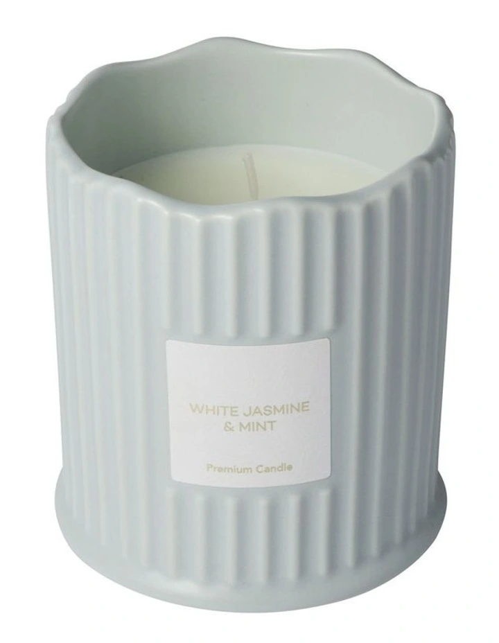 Royal Botanic Gardens Foxglove Fragrance Candle 230g White Jasmine & Mint GB image 2