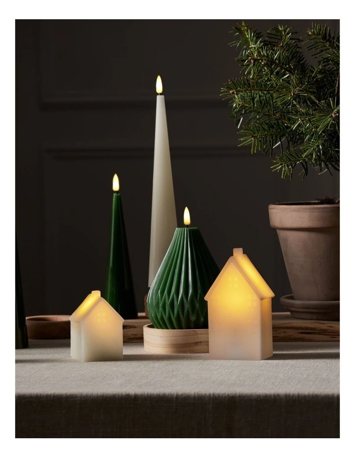 Let's Get Lit Christmas Candle Pear 12x14cm Pine Gift Boxed image 3