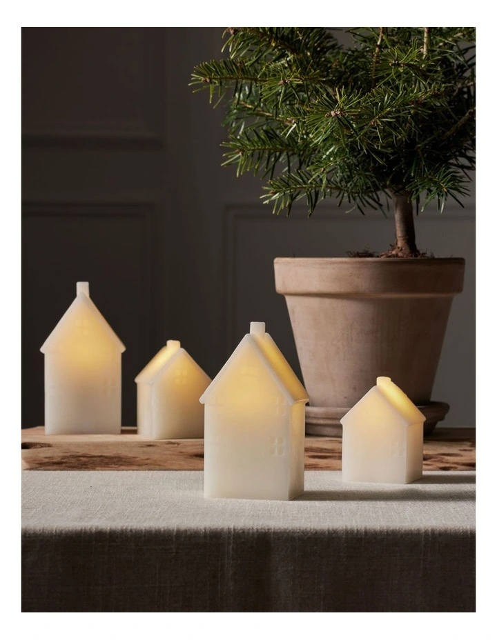 Let's Get Lit Christmas Led House 6x8cm Assorted Set of 2 Gift Boxed image 5