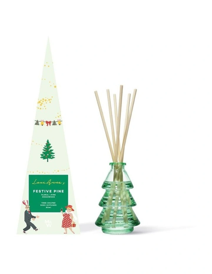Maxwell & Williams Jolly Folk Festive Pine Tree Diffuser 80ML Gift Boxed image 1