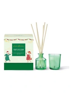 Jolly Folk Festive Pine Candle & Diffuser Set 70g & 40ML Gift Boxed