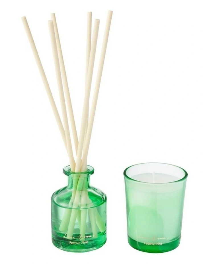 Jolly Folk Festive Pine Candle & Diffuser Set 70g & 40ML Gift Boxed image 2