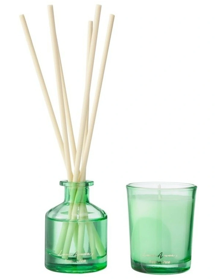 Jolly Folk Festive Pine Candle & Diffuser Set 70g & 40ML Gift Boxed image 3