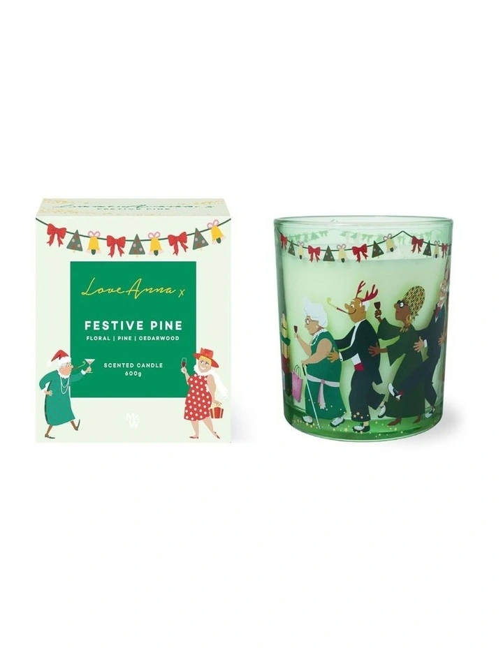 Jolly Folk Festive Pine Fragrance Candle 600g Gift Boxed image 1
