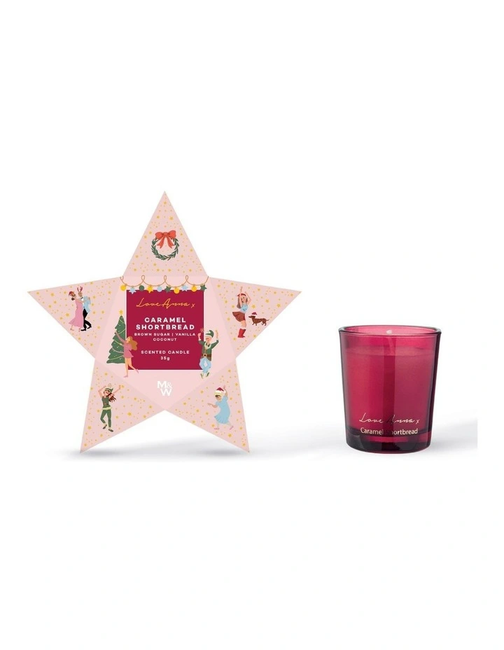 Jolly Folk Caramel Shortbread Fragrance Candle 35g Star Gift Boxed image 1