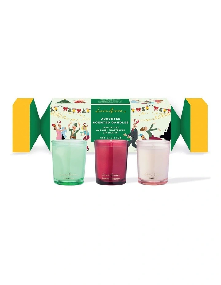 Jolly Folk Fragrance Candle 50g Set of 3 Assorted Gift Boxed image 1