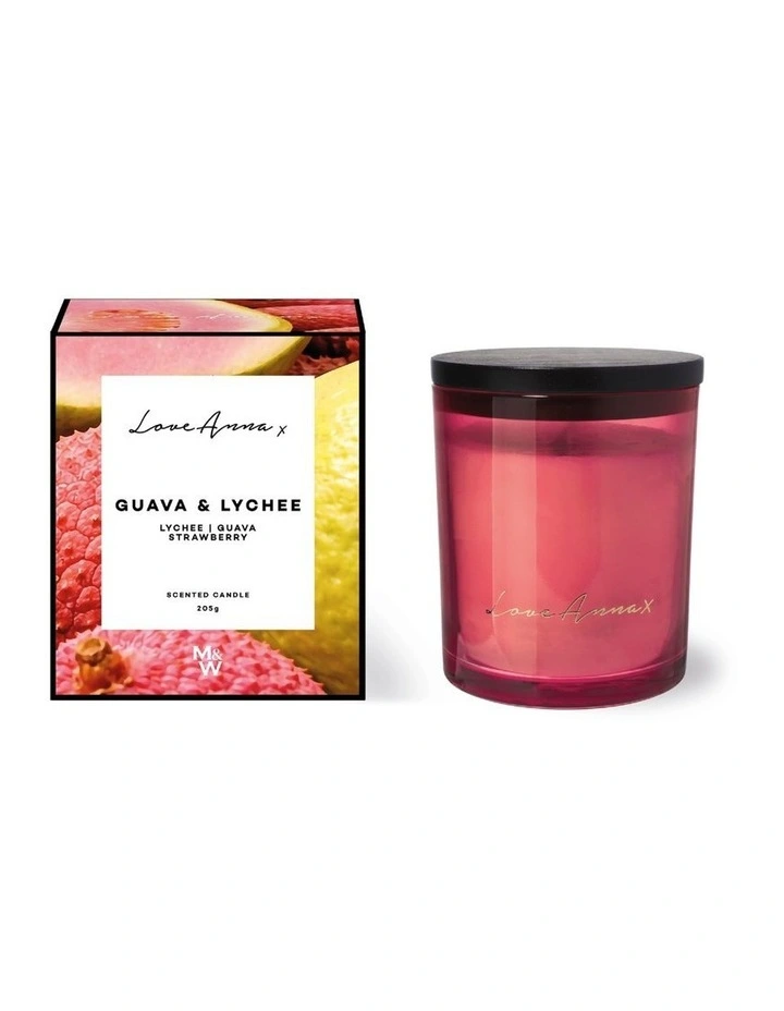 Kitchen Delights Fragrance Candle 205g Guava & Lychee Gift Boxed image 1