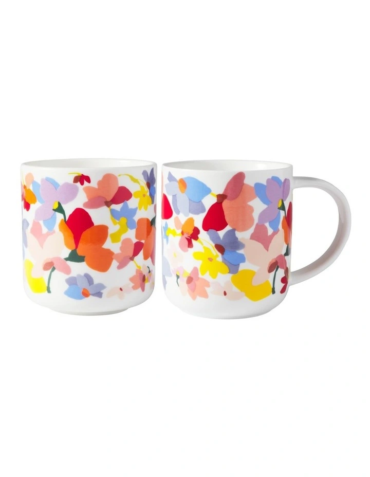 Prudence De Marchi Dancing Flowers Candle & Mug Giftset 180g & 350ML GB image 2