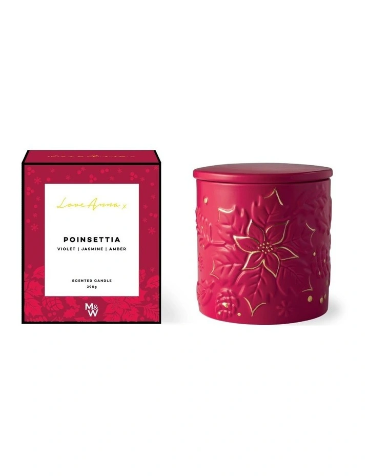 Botanika Christmas Fragrance Candle 290g Poinsettia Gift Boxed image 1