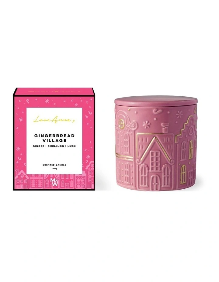 Botanika Christmas Fragrance Candle 290g Gingerbread Village Gift Boxed image 1