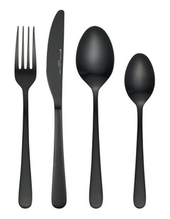 Lume 16pcs Cutlery Set Black Gift Boxed