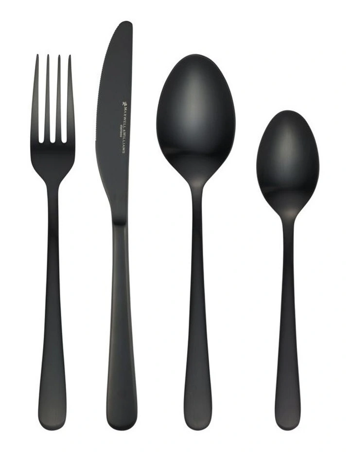 Lume 16pcs Cutlery Set Black Gift Boxed image 1