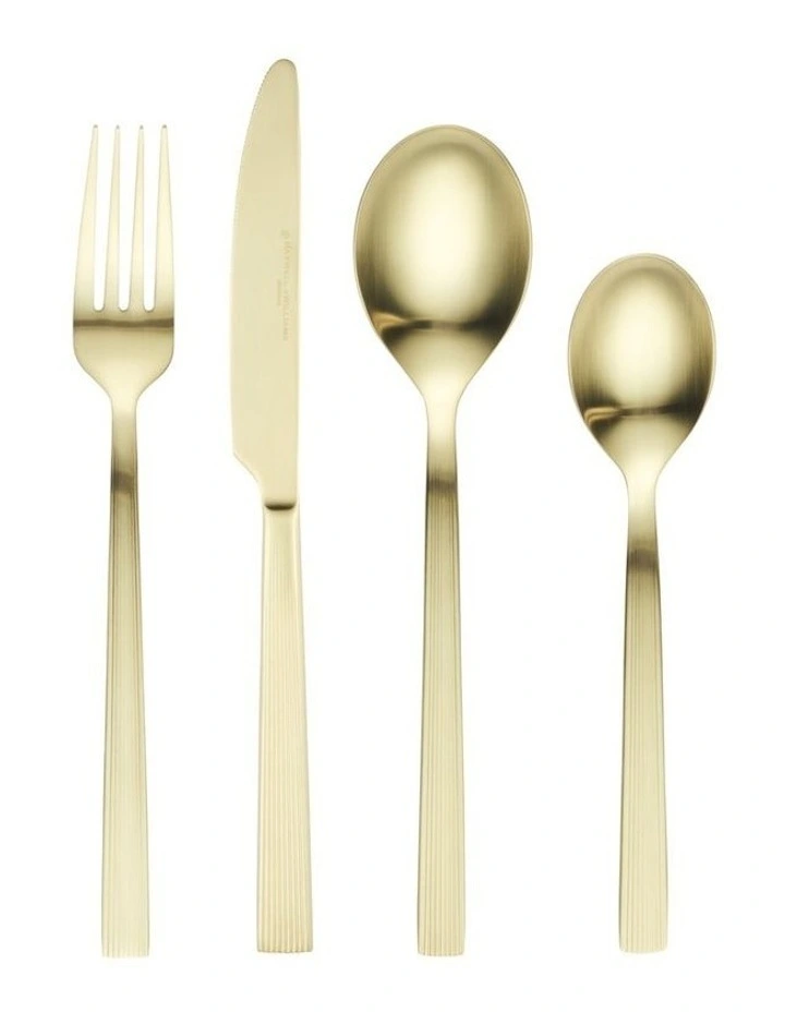 Auroline 16 Piece Cutlery Set Gift Boxed in Champagne image 1