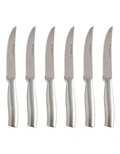 Stanton Steak Knife Set of 6 Pieces Gift Boxed in Stainless Steel