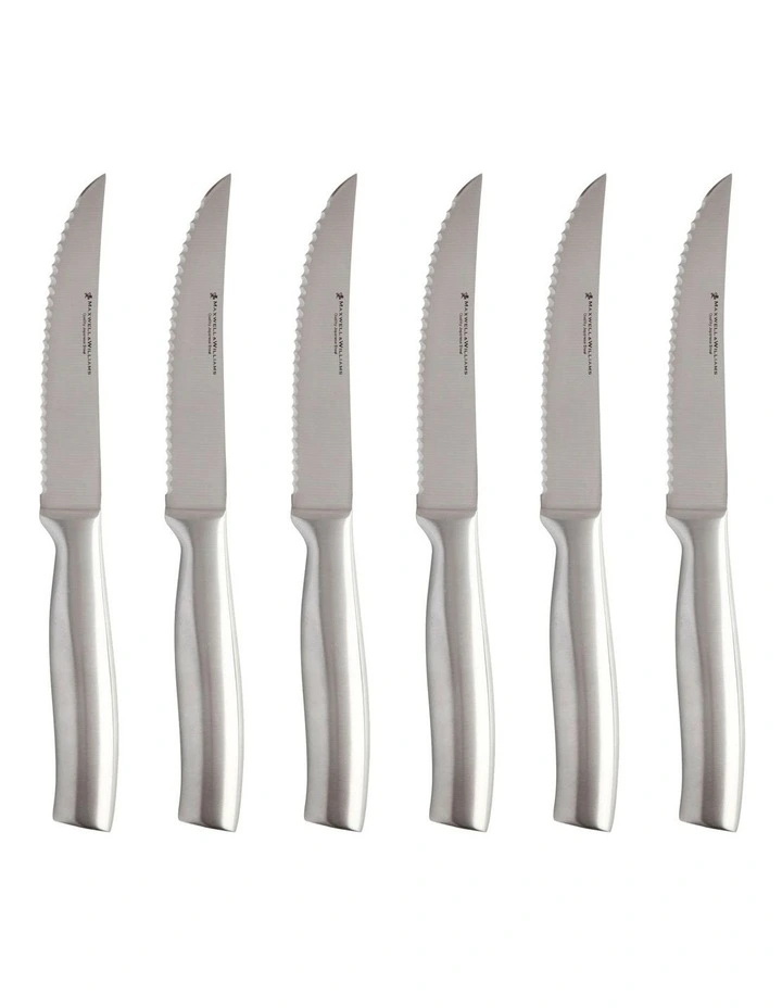 Stanton Steak Knife Set of 6 Pieces Gift Boxed in Stainless Steel image 1