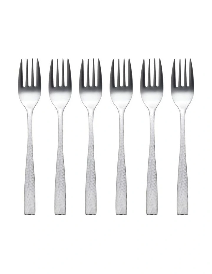 Wayland Cake Fork Set of 6 Piece Gift Boxed in Silver image 1