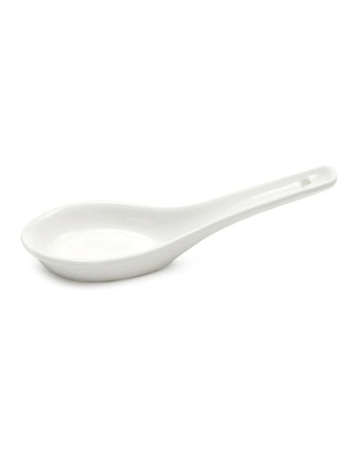 White Basics Oriental Spoon in White image 1