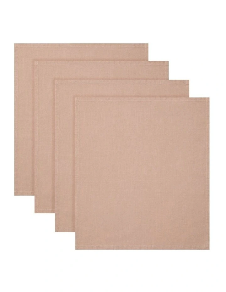 Classics Cotton Napkin 45x45cm Set of 4 in Latte image 1