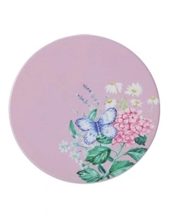 Botanica Ceramic Round Coaster 10cm in Pink