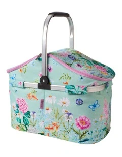Botanica Insulated Picnic Carry Basket in Multi