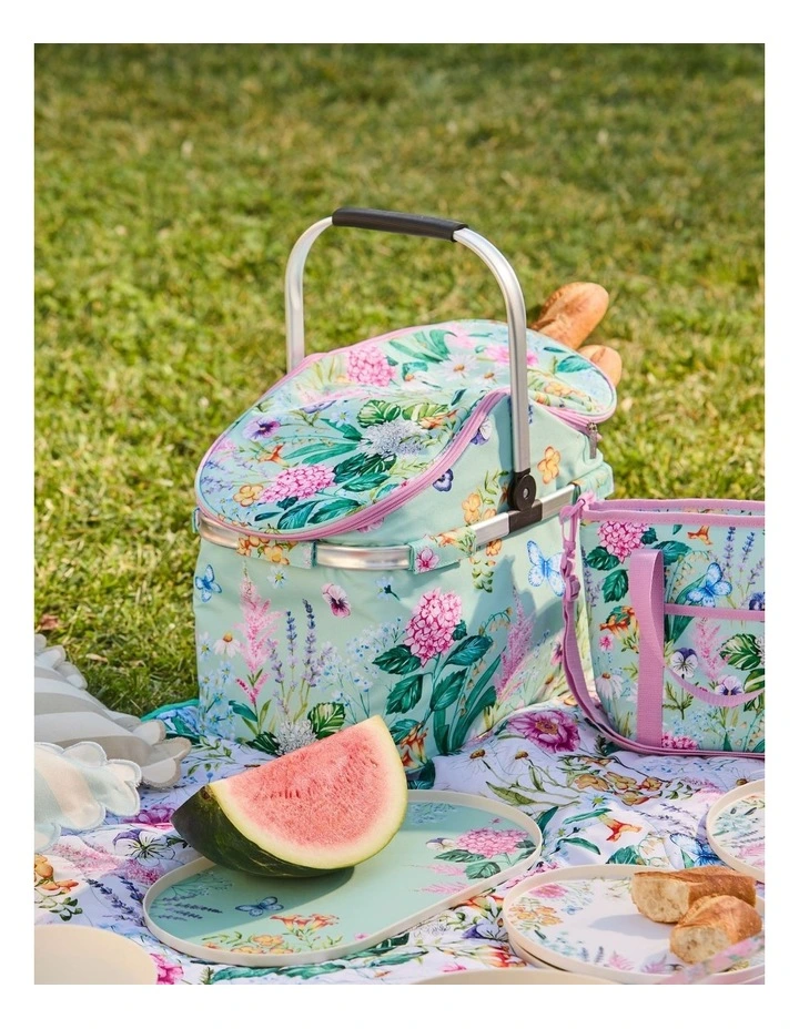 Botanica Insulated Picnic Carry Basket in Multi image 3