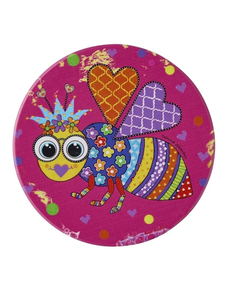 Donna Sharam Kaleidoscope Ceramic Round Coaster 10cm in Multi image 1