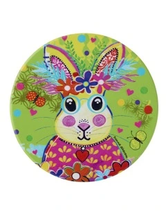 Donna Sharam Kaleidoscope Ceramic Round Coaster 10cm in Green