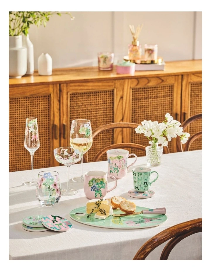 Cherish Ceramic Coaster 10cm Set of 4 Gift Boxed in Multi image 4
