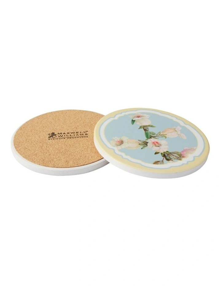 Royal Botanic Gardens Foxglove Ceramic Coaster 10cm Set of 4 Gift Boxed image 2