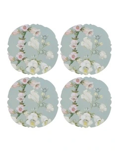 Royal Botanic Gardens Foxglove Cork Back Coaster 10cm Set of 4 Gift Boxed