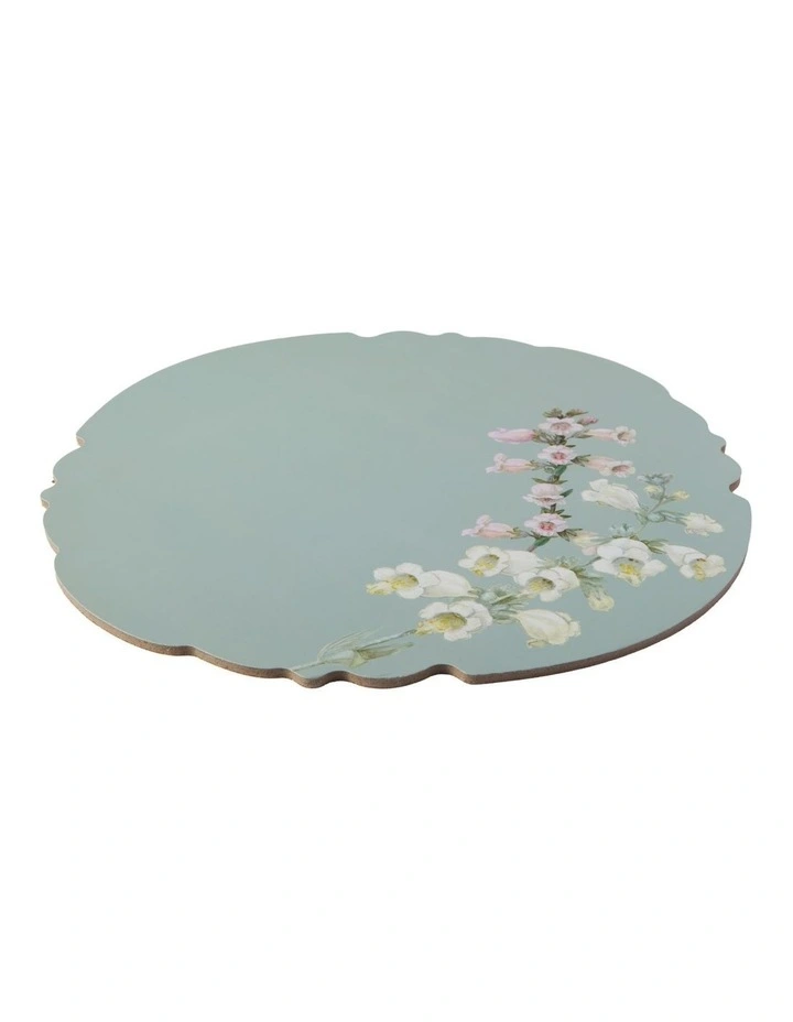 Royal Botanic Gardens Foxglove Cork Back Placemat 32cm Set of 4 Gift Boxed image 2