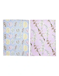Royal Botanic Gardens Foxglove Tea Towel 50x70cm Set of 2 Assorted