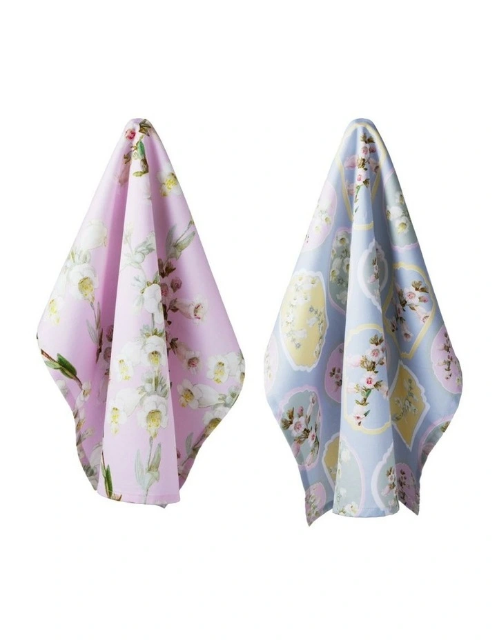 Royal Botanic Gardens Foxglove Tea Towel 50x70cm Set of 2 Assorted image 2
