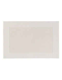 Table Accents Wide Border Placemat 43x30cm Cream