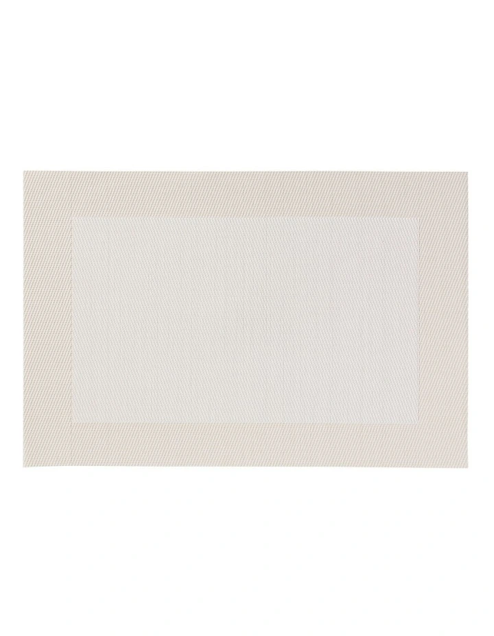 Table Accents Wide Border Placemat 43x30cm Cream image 3