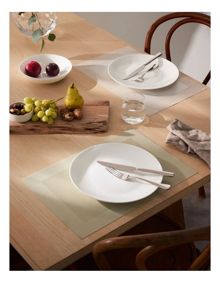 Table Accents Wide Border Placemat 43x30cm Cream image 5
