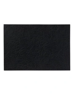 Table Accents Leather Look Placemat 43x30cm Black