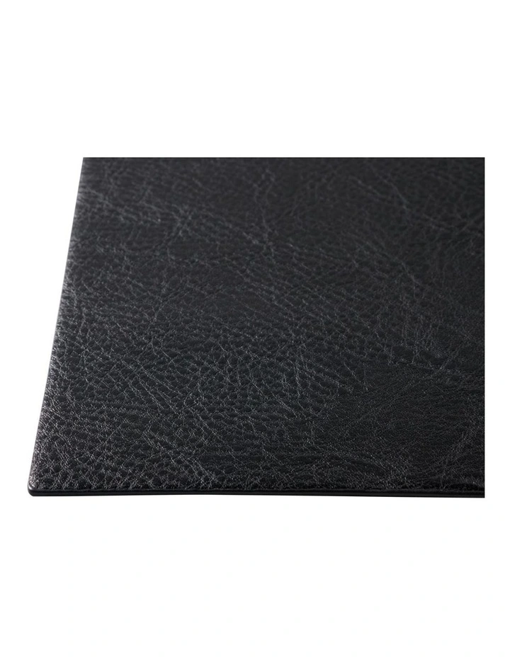 Table Accents Leather Look Placemat 43x30cm Black image 3