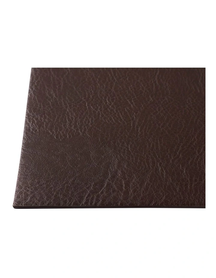 Table Accents Leather Look Placemat 43x30cm Chocolate image 3