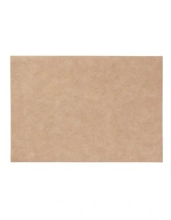 Table Accents Leather Look Placemat 43x30cm Beige