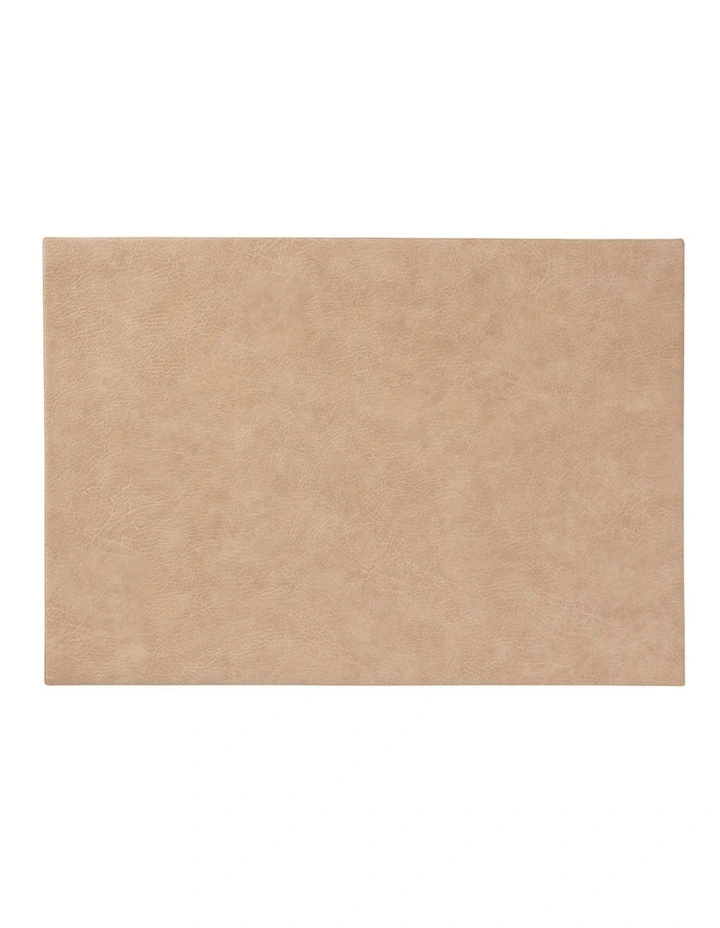 Table Accents Leather Look Placemat 43x30cm Beige image 1
