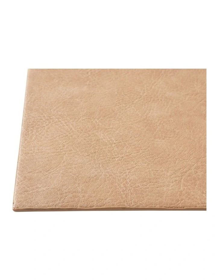 Table Accents Leather Look Placemat 43x30cm Beige image 3
