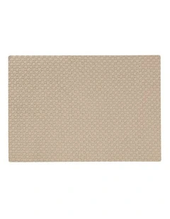Table Accents Woven Look Placemat 43x30cm Stone