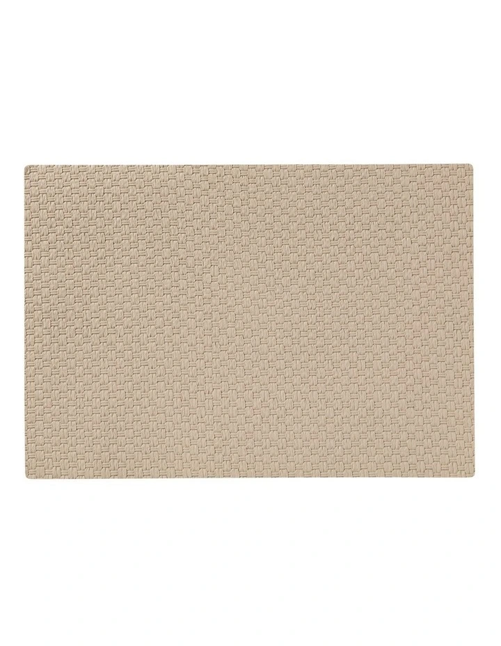 Table Accents Woven Look Placemat 43x30cm Stone image 1