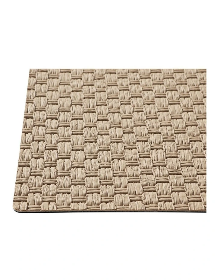 Table Accents Woven Look Placemat 43x30cm Stone image 4