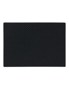 Table Accents Woven Look Placemat 43x30cm Black