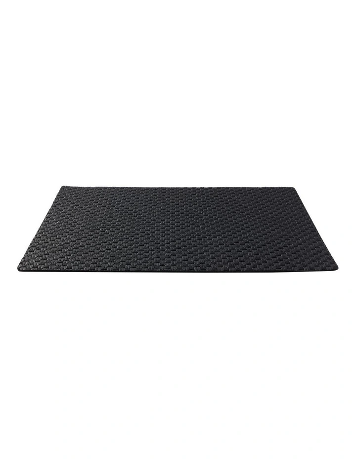 Table Accents Woven Look Placemat 43x30cm Black image 2