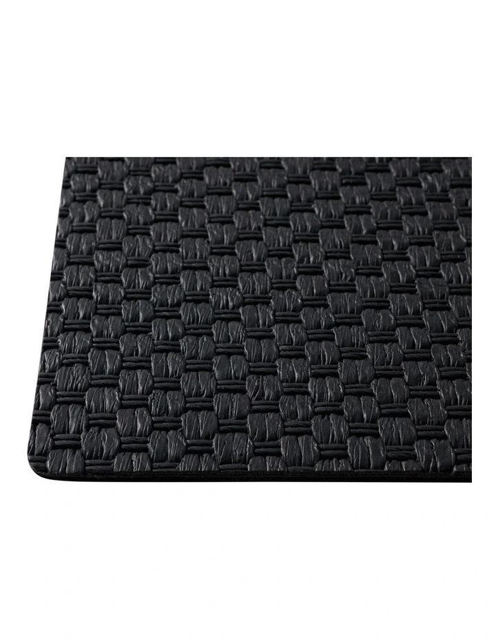 Table Accents Woven Look Placemat 43x30cm Black image 4