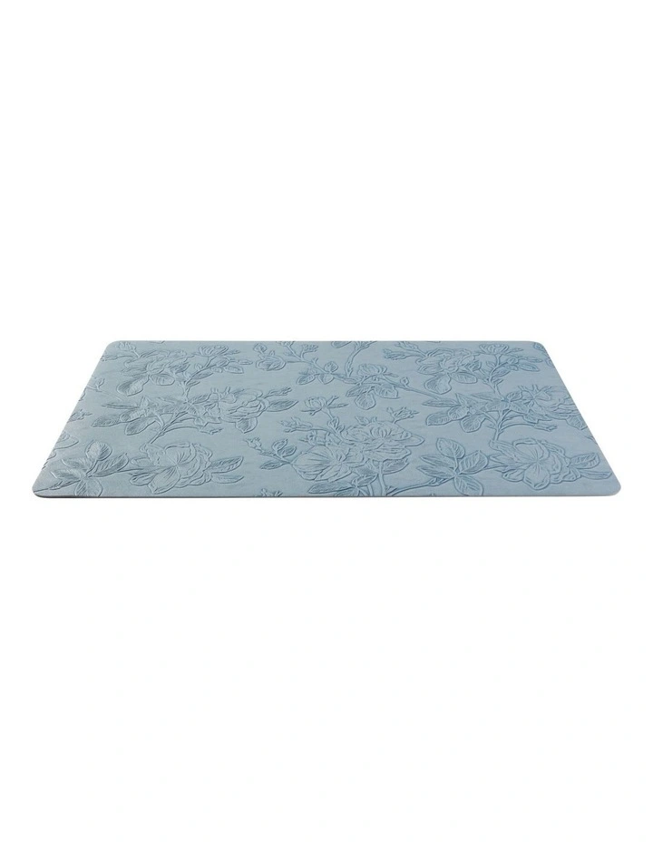Table Accents Embossed Placemat 43x30cm Denim Floral image 2